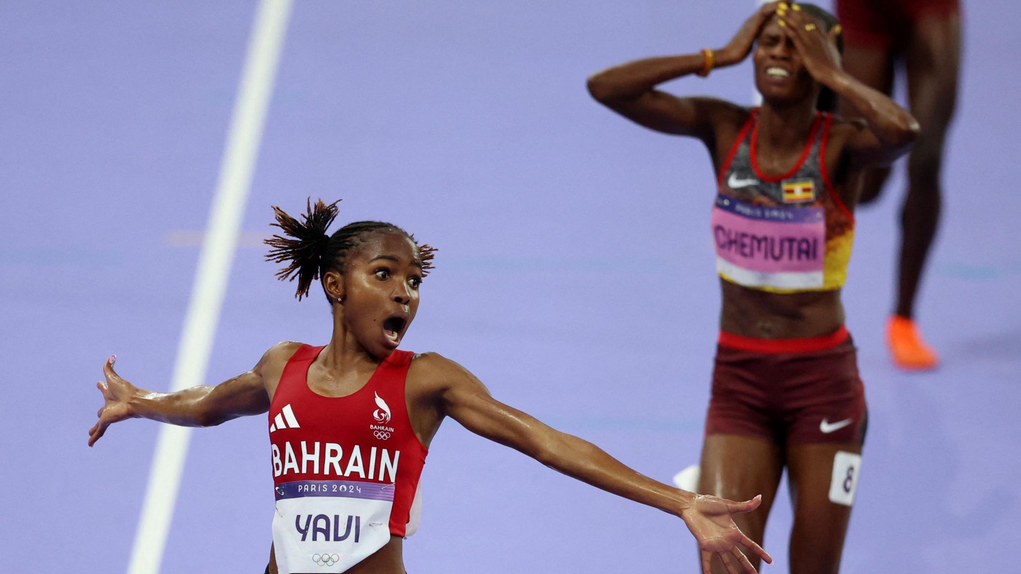 How Bahrain's Yavi 'stole' Chemutai's gold