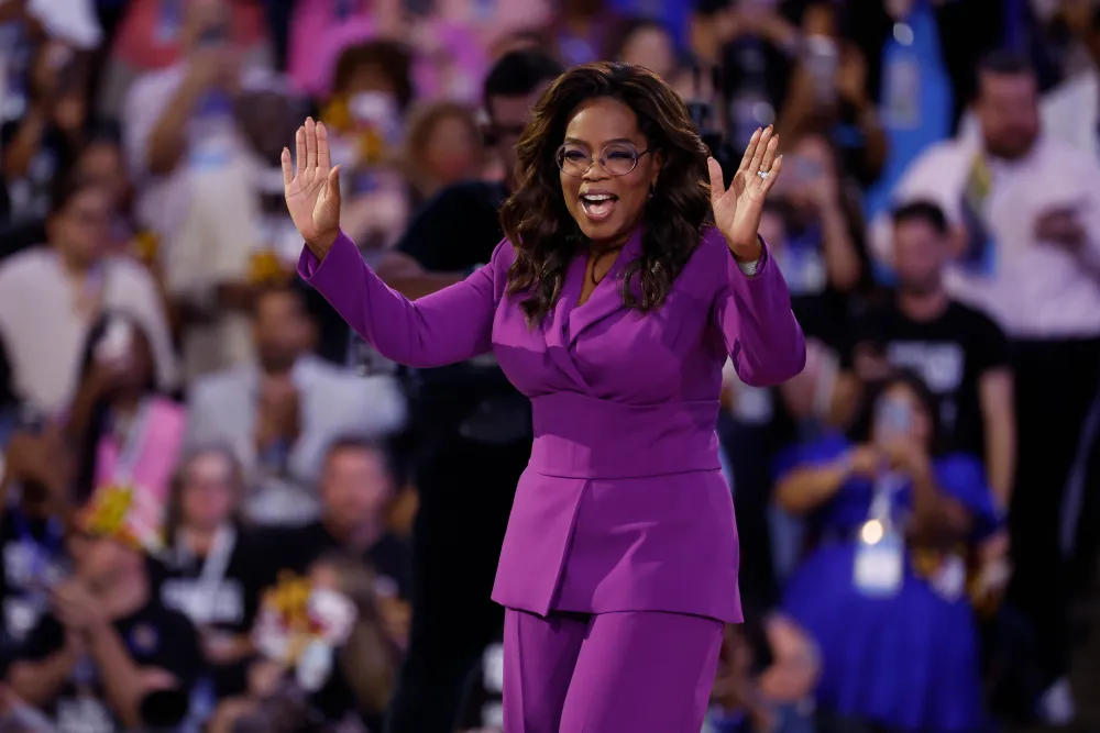 Oprah tells voters to 'choose truth' in surprise convention speech