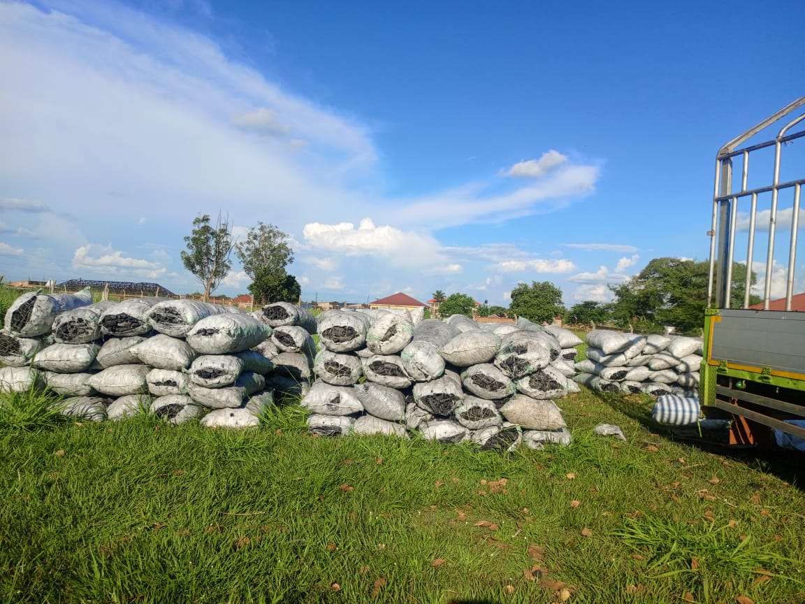 UPDF impounds truck with 146 bags of charcoal in Amuru