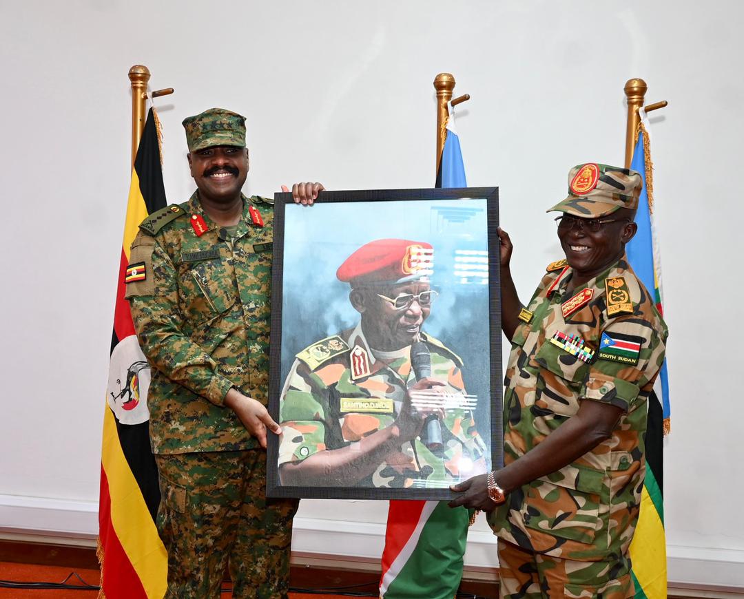 Gen Muhoozi, South Sudan Counterpart Commit to Strengthening Military Cooperation