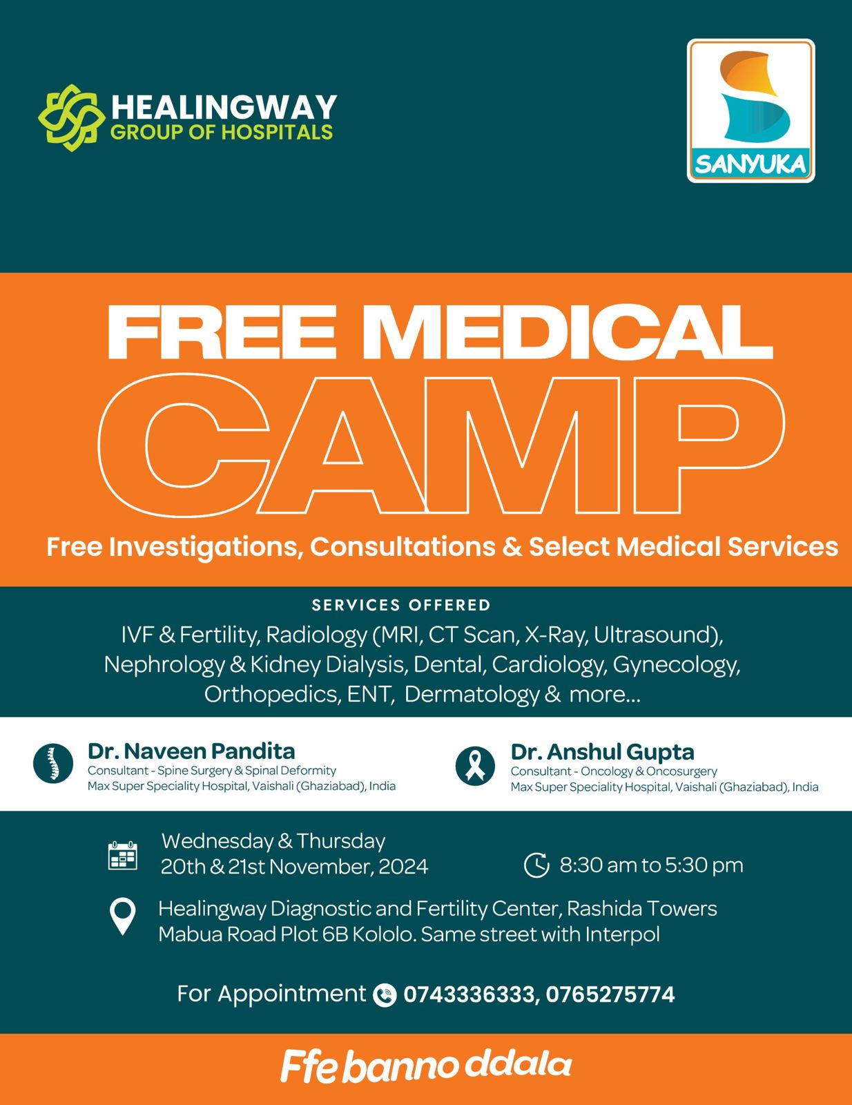 Sanyuka TV Partners with Healingway Group of Hospitals for Free Medical Camp