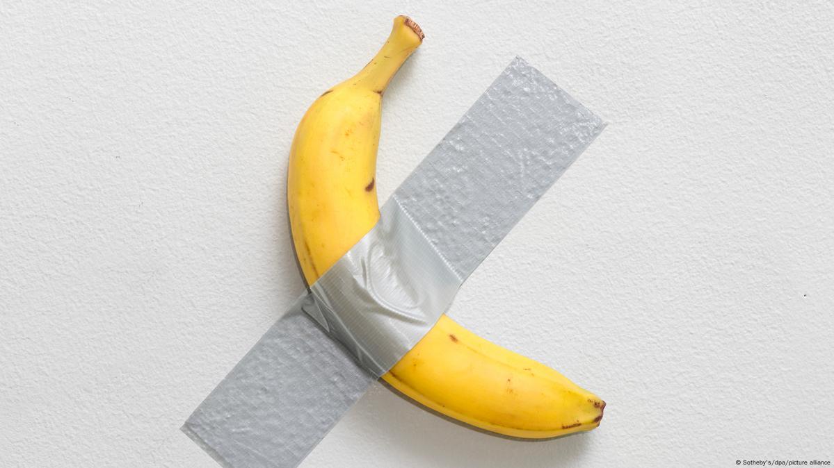 Duct-taped banana artwork sells for $6.2m in NYC