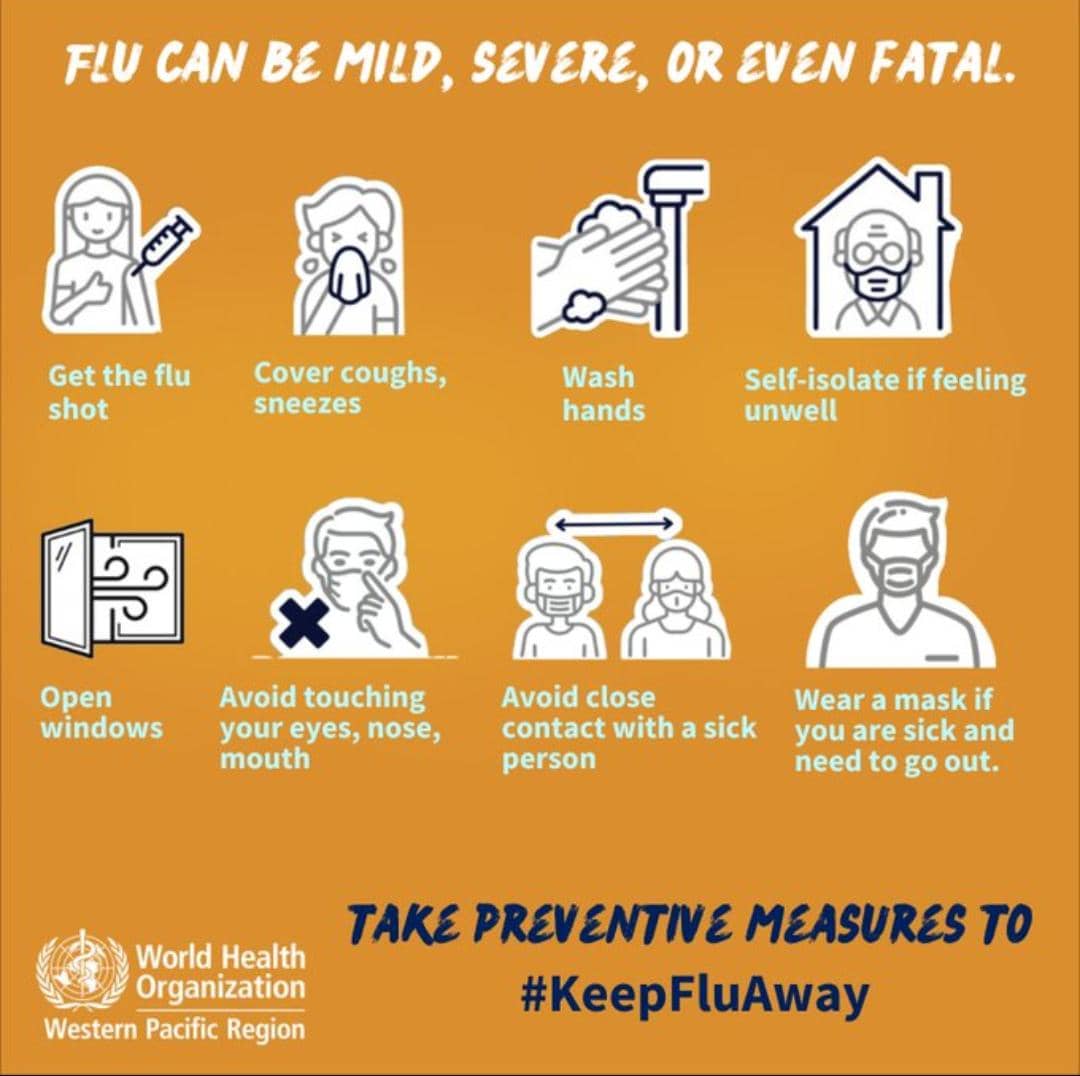 Beware flu kills – WHO shares vital prevention tips