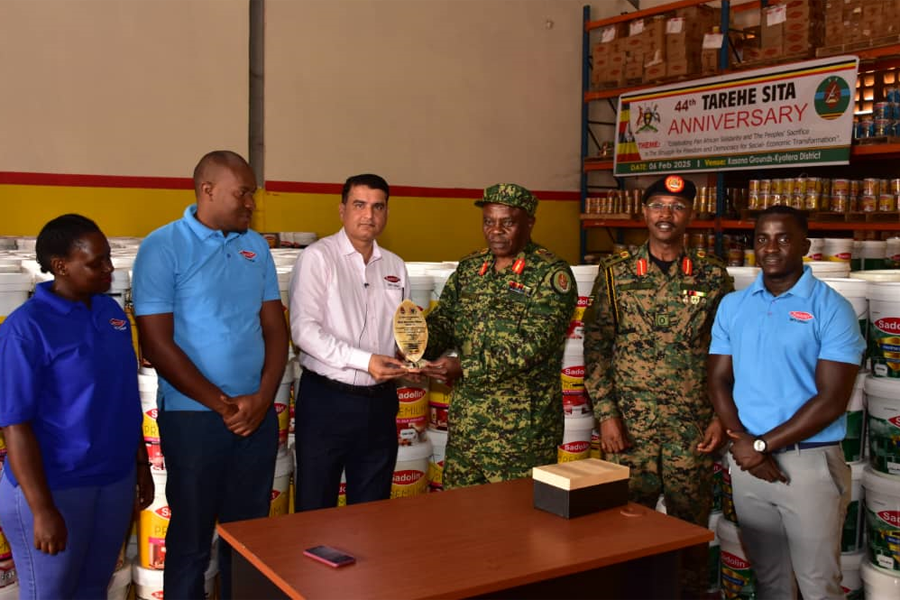 UPDF Receives Shs63m Paint Donation from Sadolin