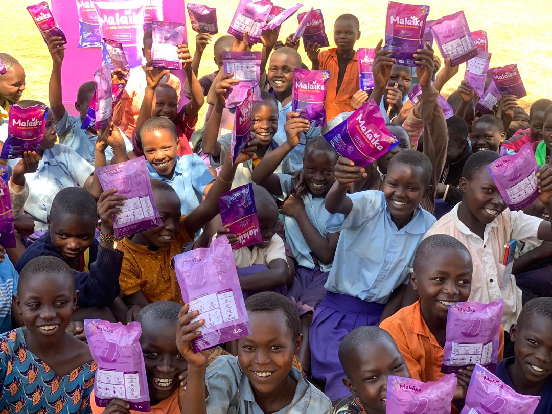 Malaika donates free reusable sanitary pads to 200 girls in Kween, Bukwo