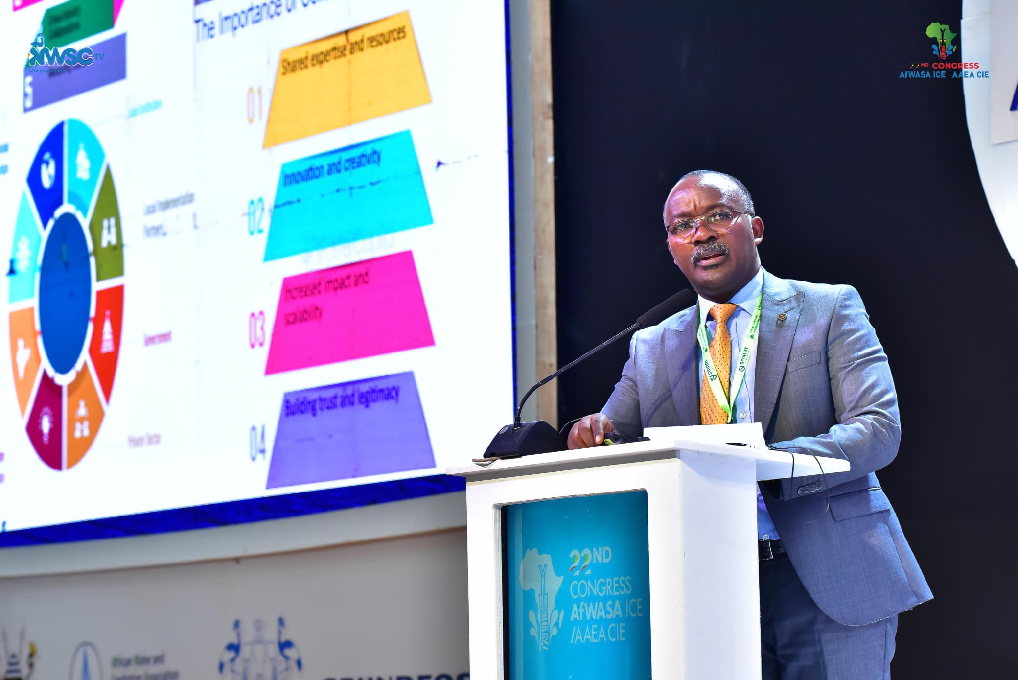 AfWASA Congress: Homegrown solutions, partnerships essential for water access, says NWSC's Mugisha