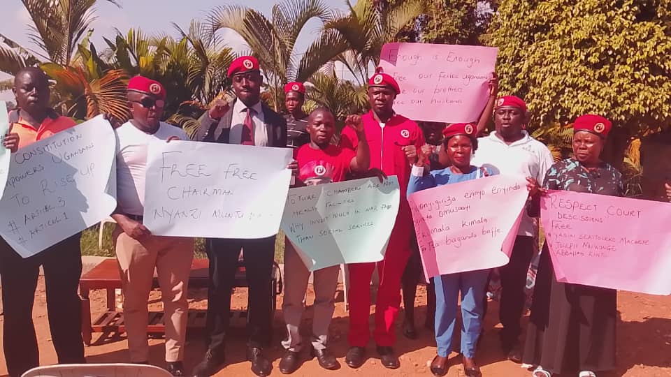 Makindye division speaker leads protest against alleged abduction of NUP's Nyanzi