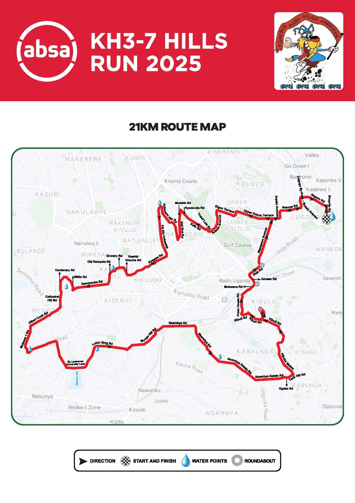 KCCA ED is unveiled as chief runner as Absa releases 2025 KH3-7 Hills route map