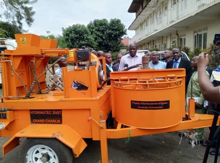 Govt Donates Brick-Making Machine to ADF Returnees in Rwenzori Sub-Region