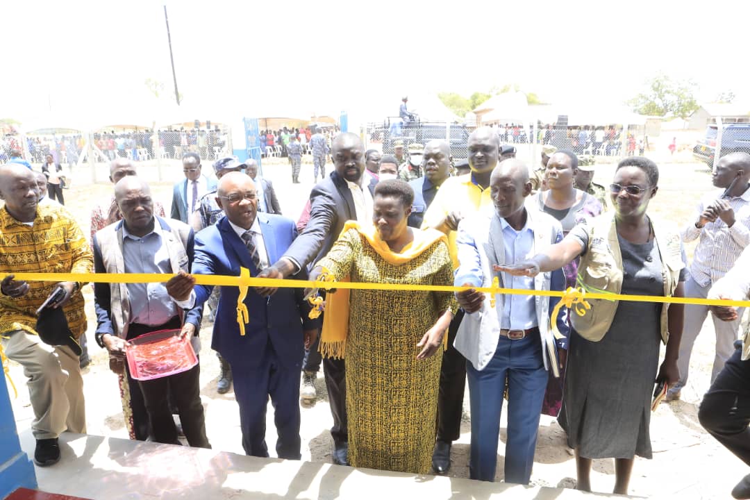 VP Alupo, Minister Magyezi Commission Solar and Water Projects in Katakwi