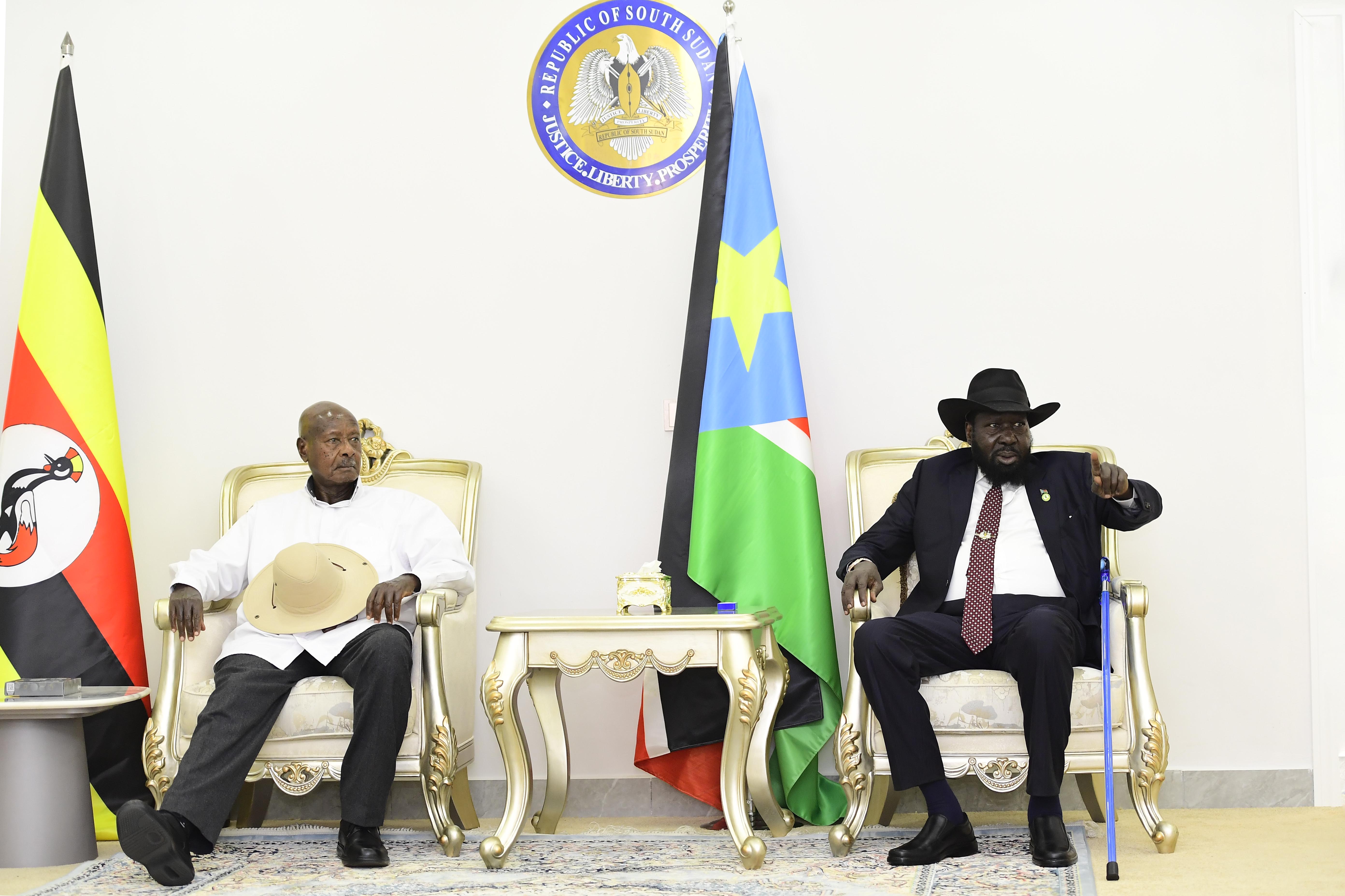 Museveni Discusses Tension in South Sudan with Kiir