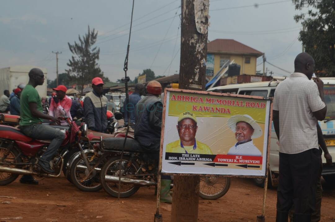 Residents name road after slain Arua Municipality MP, Col. Abiriga