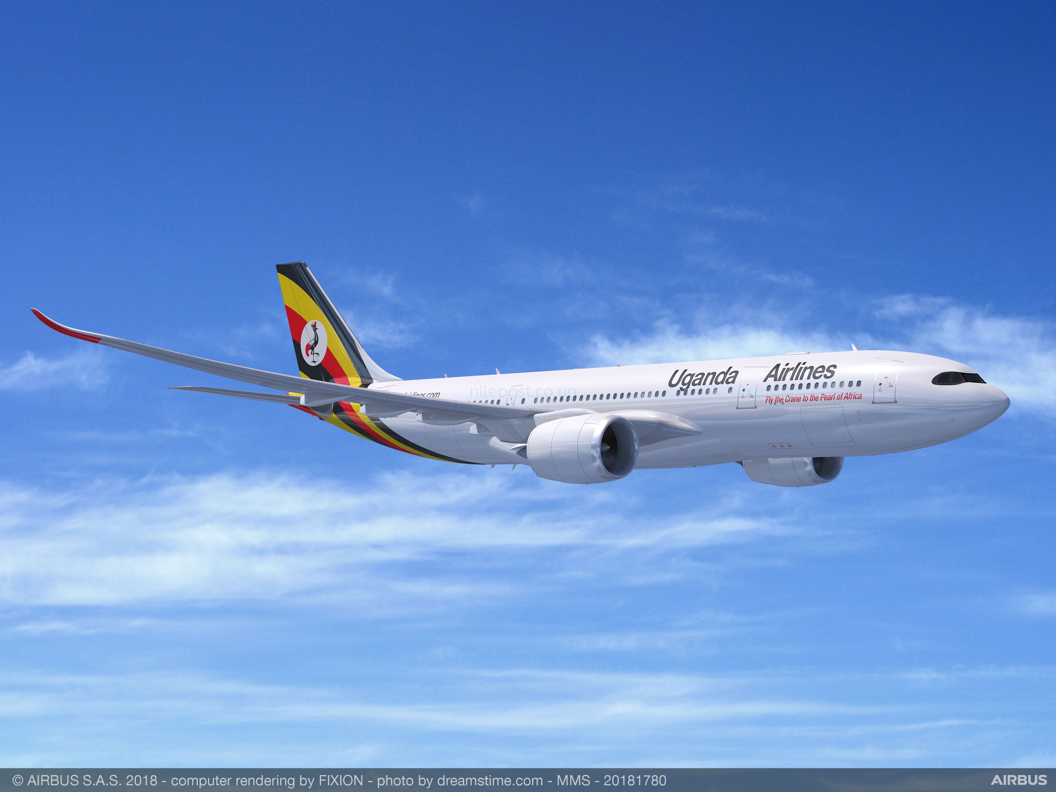Image result for airbus plane uganda