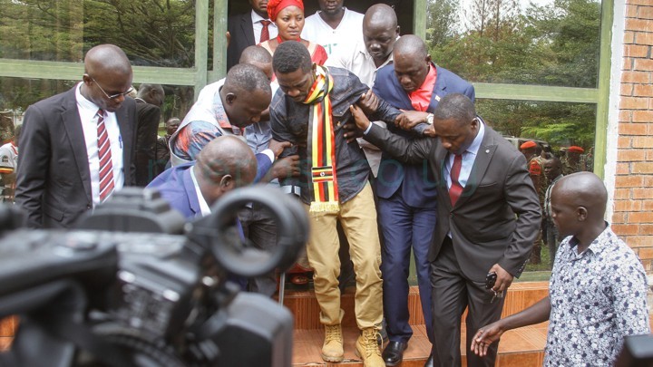 Bebe Cool wonders why Bobi Wine who can’t walk, puts on heavy boots