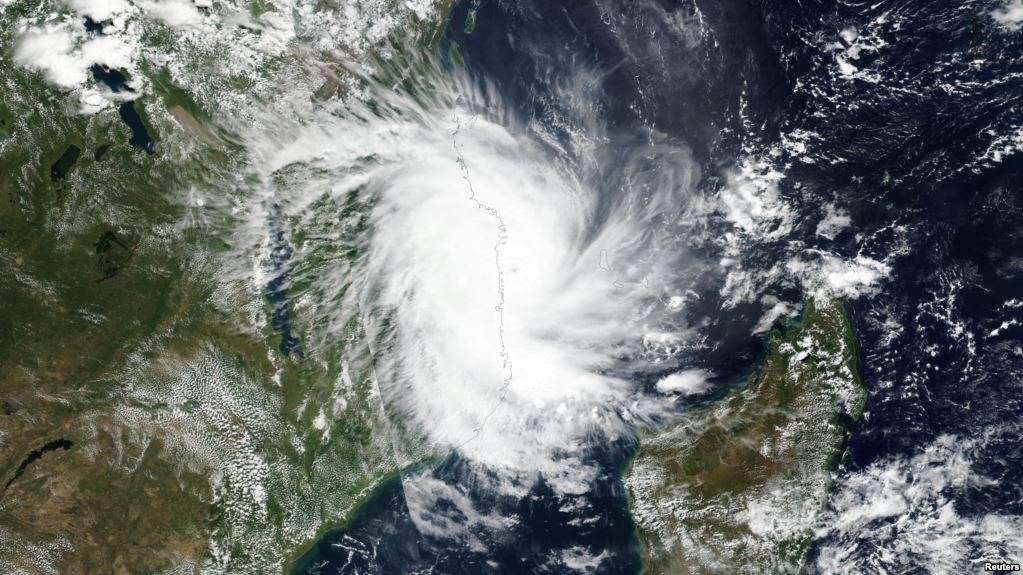Cyclone Kenneth makes landfall in Mozambique