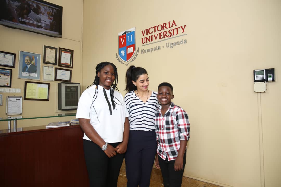 Victoria University rewards Esther and Ezekiel Mutesasira with special treat