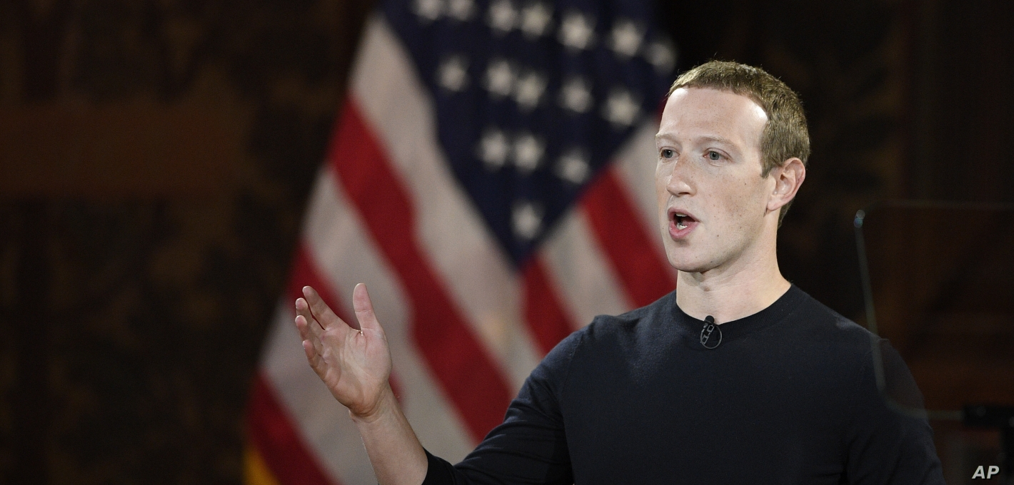 Zuckerberg defends Facebook’s approach to free speech, draws line on China