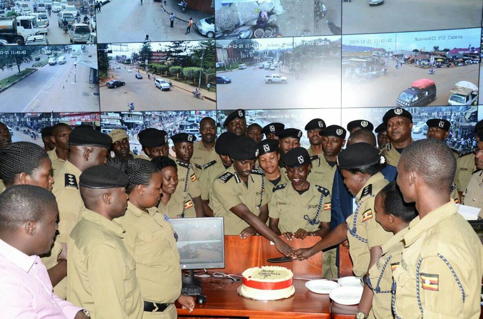 Deputy IGP Muzeeyi Sabiiti celebrates Christmas with police officers on duty