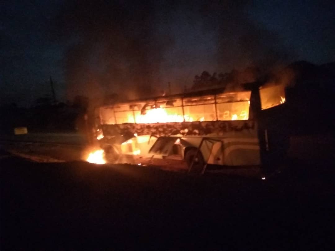 60 passengers escape unhurt as Trinity bus catches fire