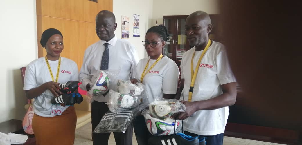 Yuasa donates shs5M equipment to VP Ssekandi’s football tourney