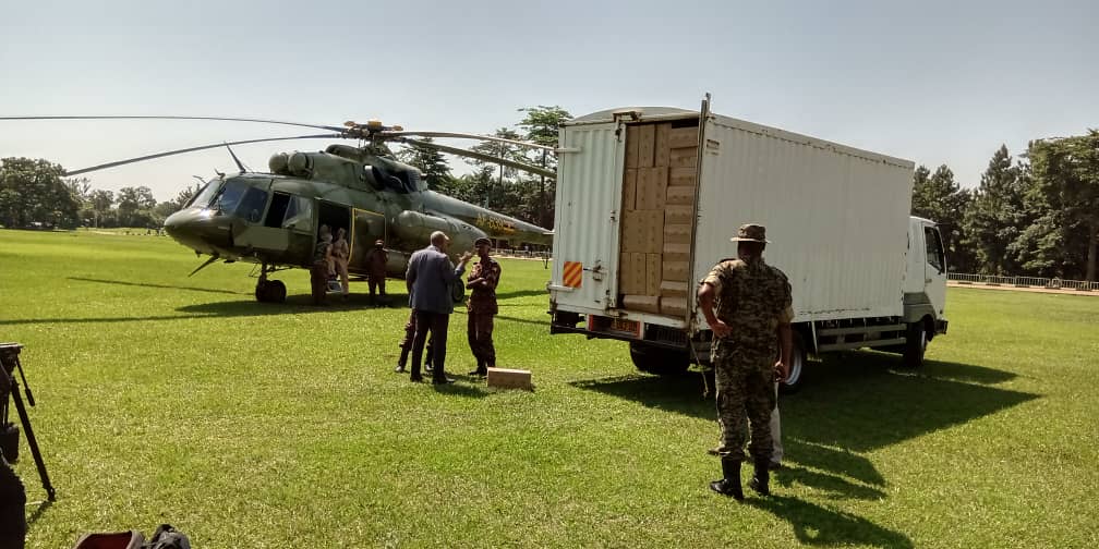 Army choppers airlift 36000 litres of pesticides to Karamoja as new swarm of locusts is expected