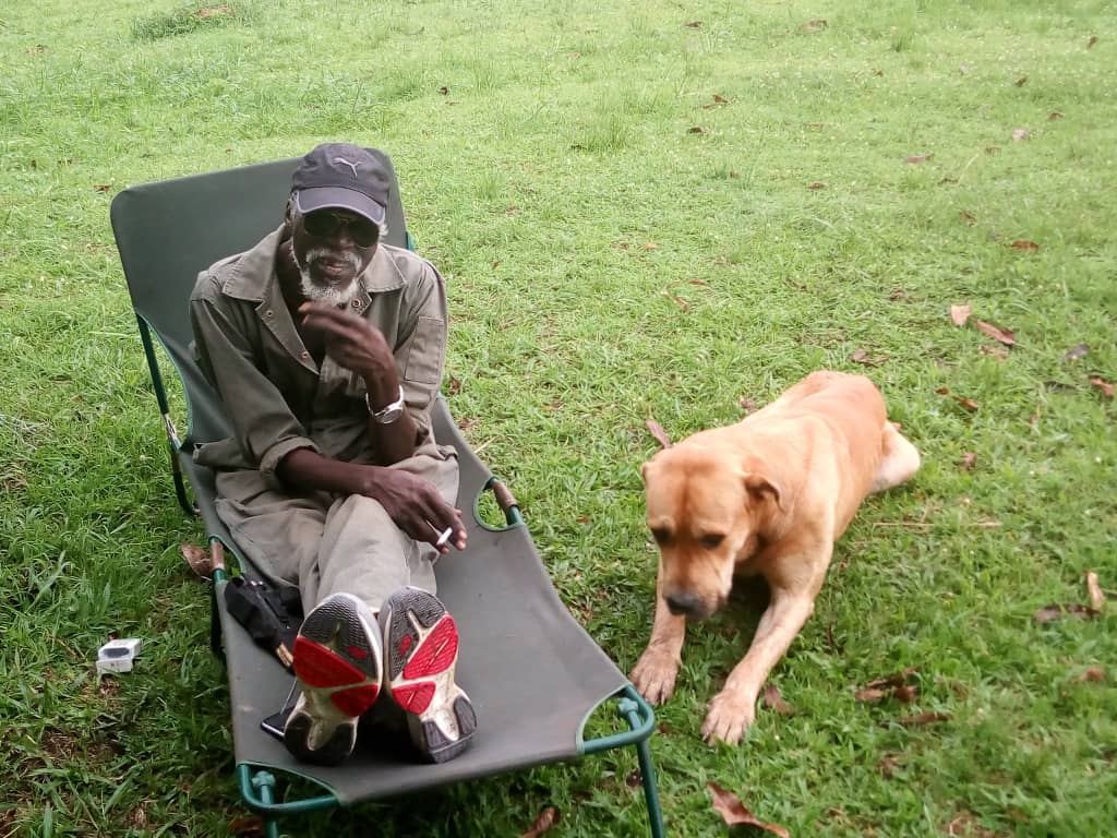 Kasirye ggwanga with one of his pets 