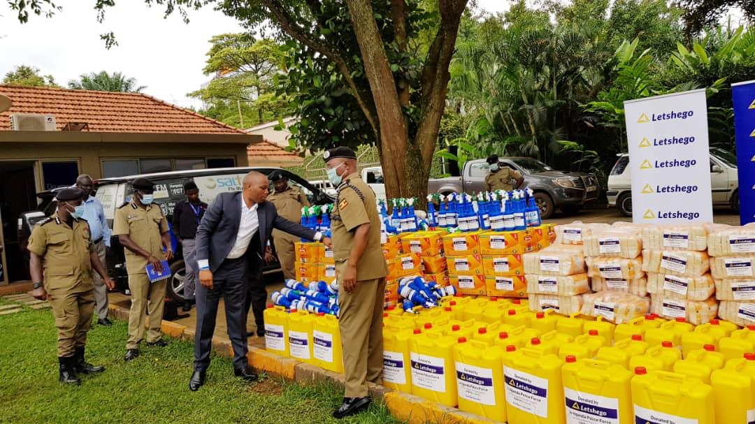 Letshego donates shs38m relief to support  Police in Covid-19 operations
