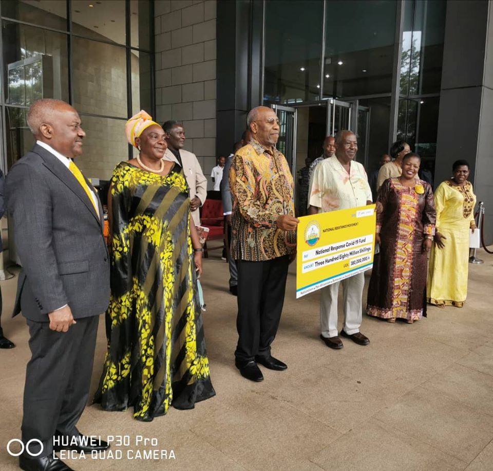 NRM donates shs380m towards Covid-19 fight