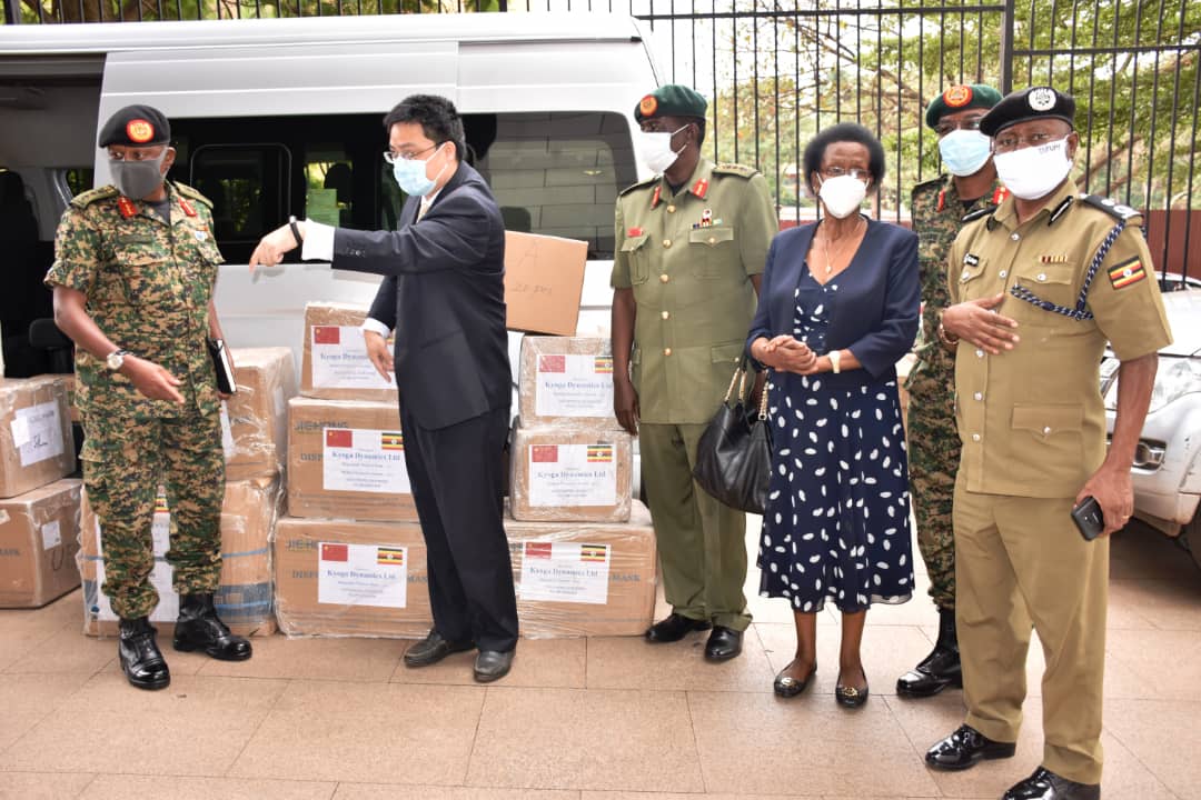UPDF, Police receive over 10,000 masks, other equipment to aid in Covid-19 operations