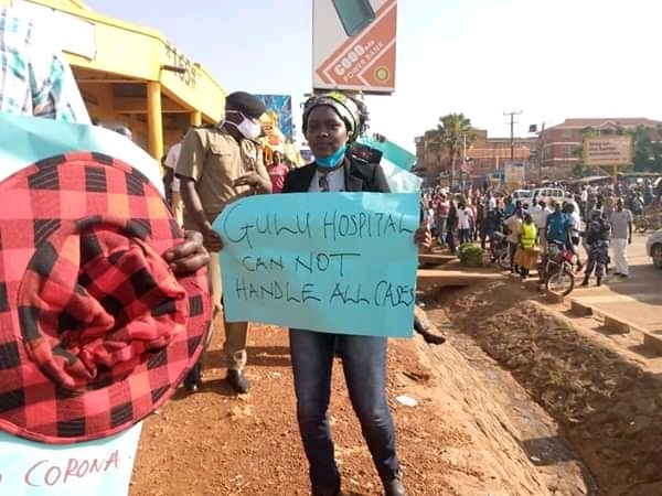 "CLOSE BORDER": Residents stage protest as COVID-19 cases through Elegu border shoot high