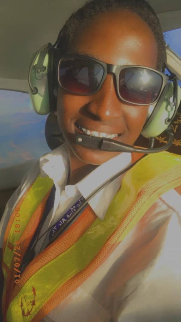 Esther Kyokunda flight instructor.
