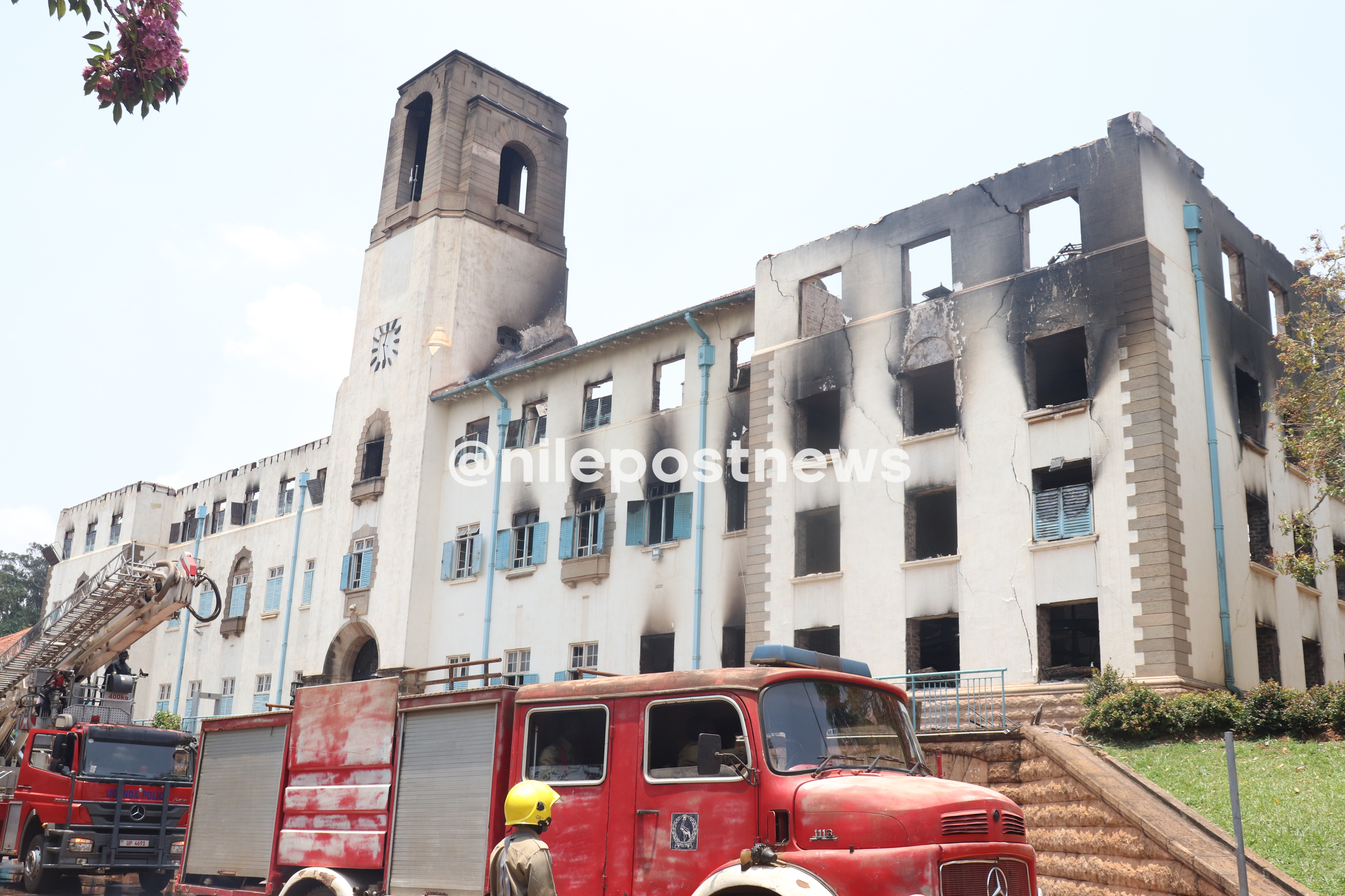 PICTORIAL: How Makerere University fire destroyed 98-year history