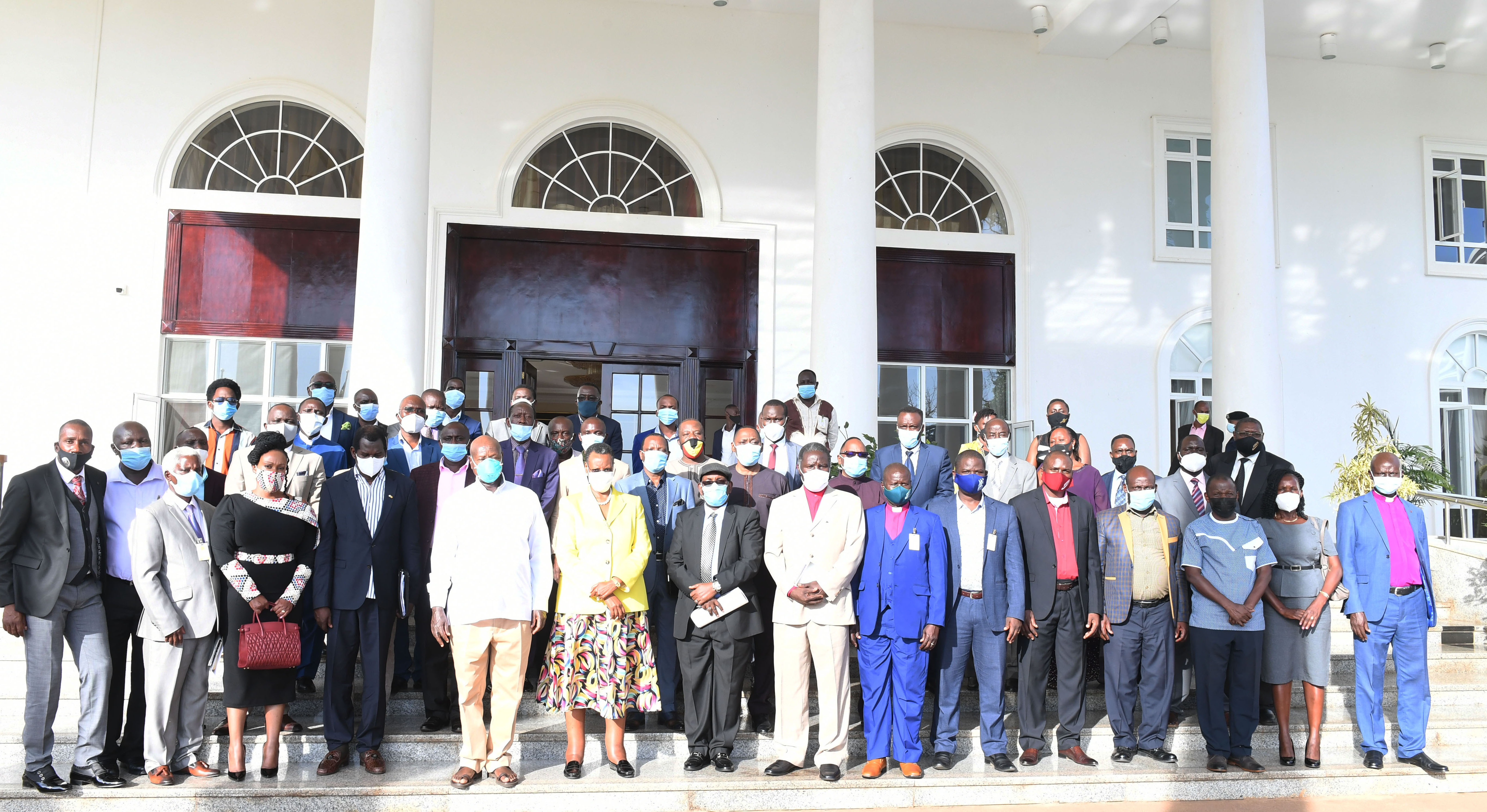 Pastor Kayanja leads fellow pastors to State House to congratulate Museveni upon victory