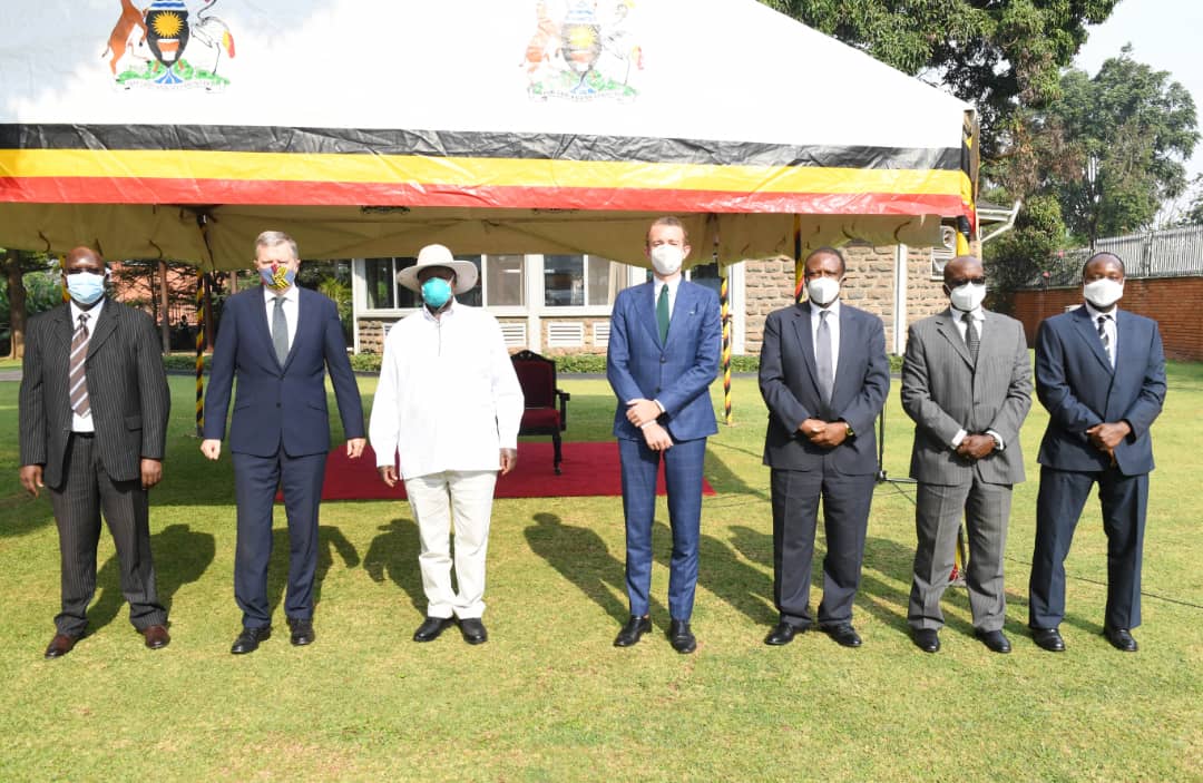 Museveni  bids farewell to Irish Ambassador