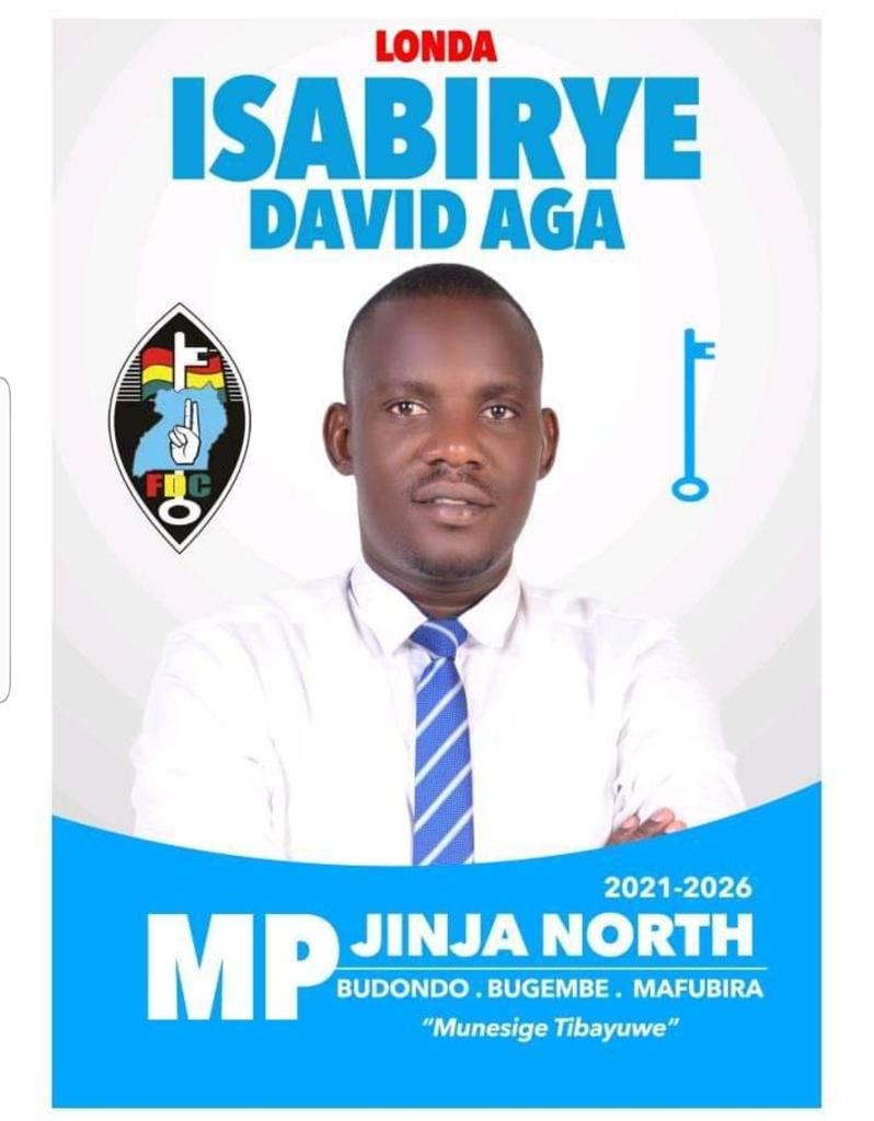Court confirms FDC's David Isabirye Aga as MP for Jinja North