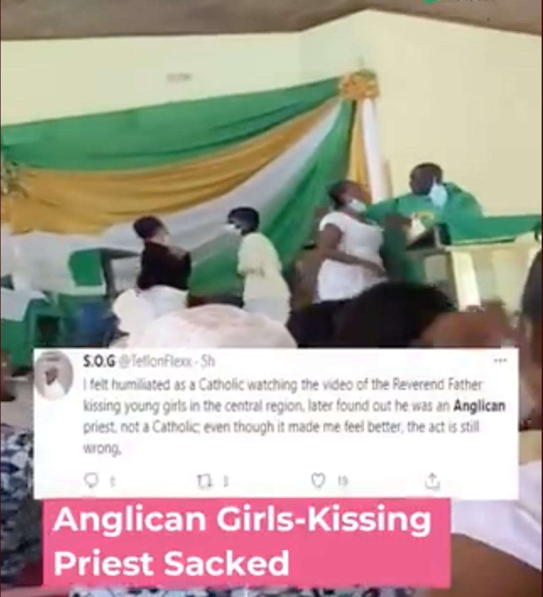 Priest kisses students on the mouth, Anglican church investigating (VIDEO)