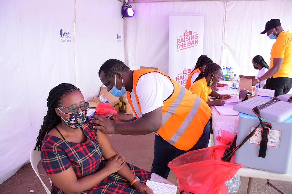 Over 7,500 vaccinated in UBL ,Buganda Kingdom vaccination drive