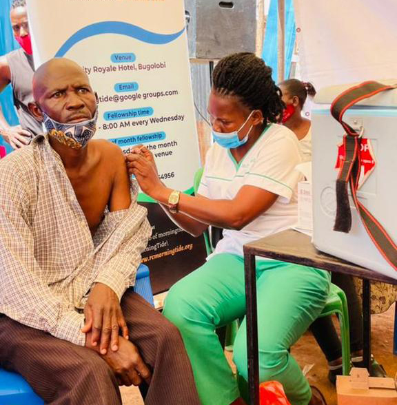 Rotary Club of Bugolobi in mass Covid-19 vaccination drive