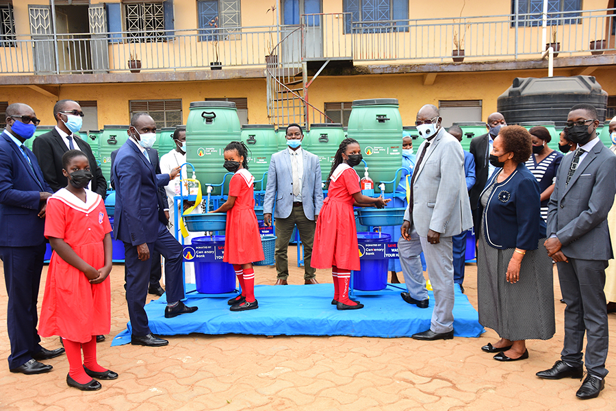 Centenary bank donates Covid-19 safety gear to schools