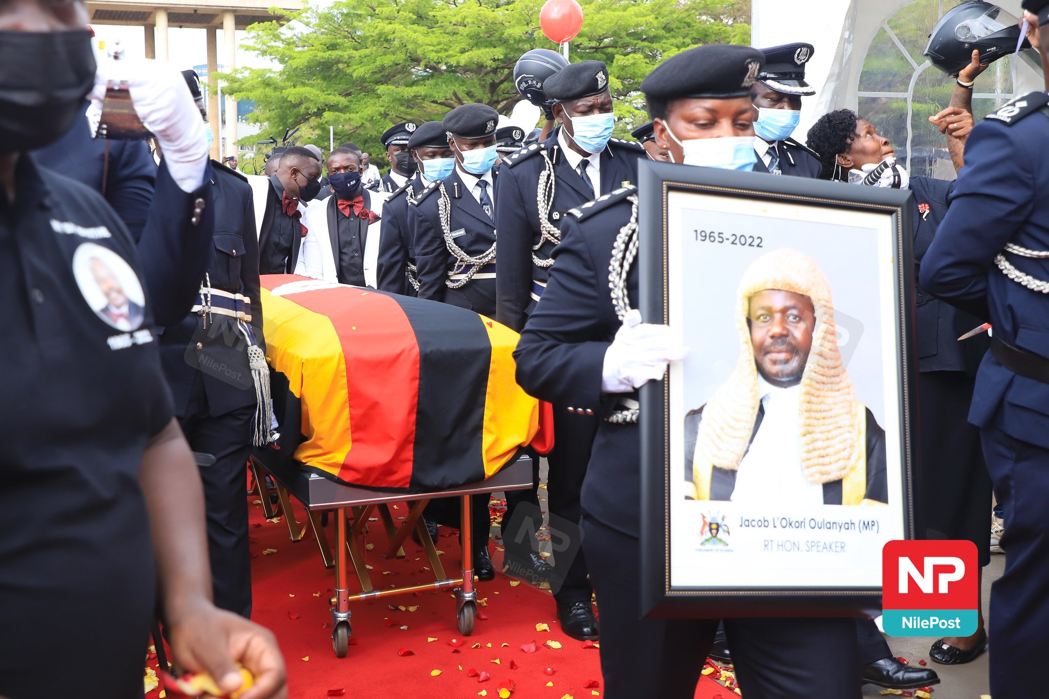 Oulanyah's body moved from the house to the House