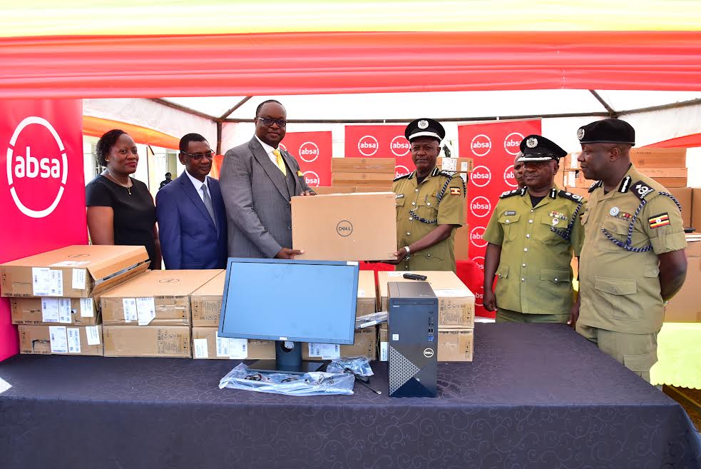 Absa donates shs131m IT equipment to Kabalye police training school