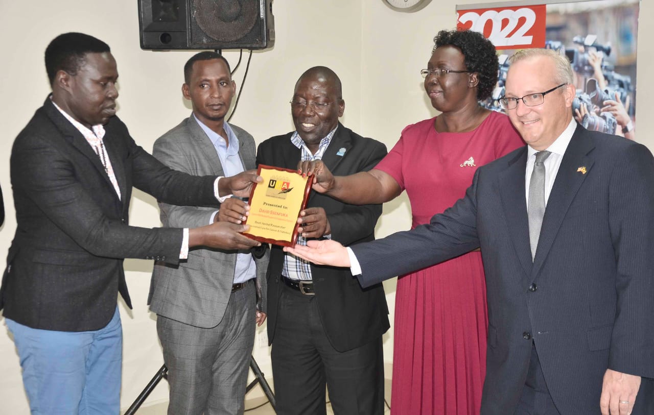 Press freedom day: Herbal researcher Ssenfuka, Victoria University’s Dr.Muganga recognized  