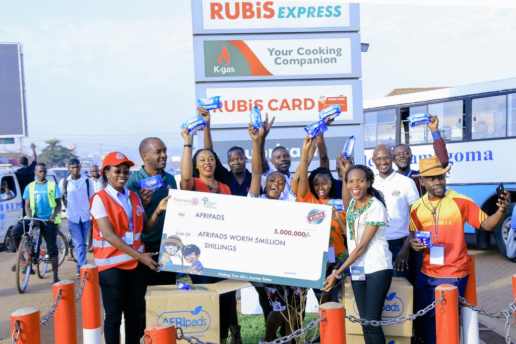 Rubis Energy, Rotary Uganda donate pads to girls in Northern Uganda