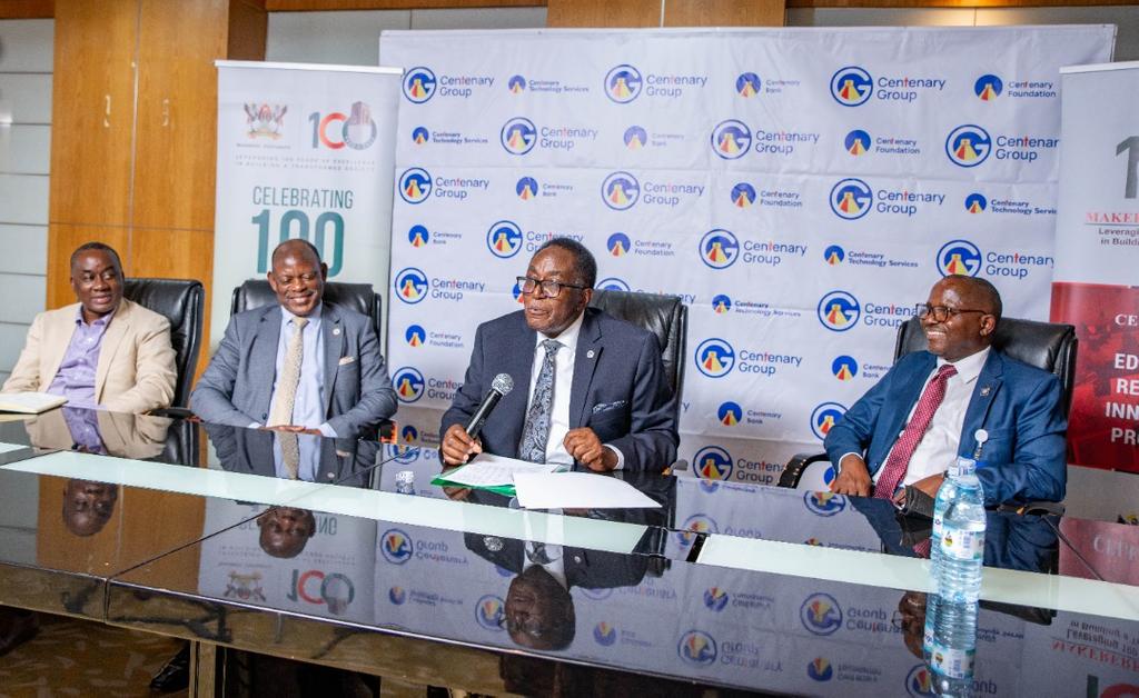 Centenary Group gives Makerere University Shs 57 million for centenary celebrations