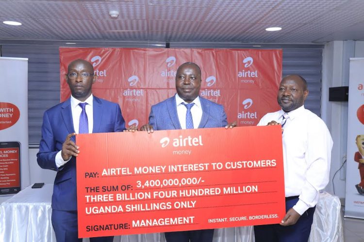 Airtel announces shs3.4bn in first interest payment to its mobile money customers