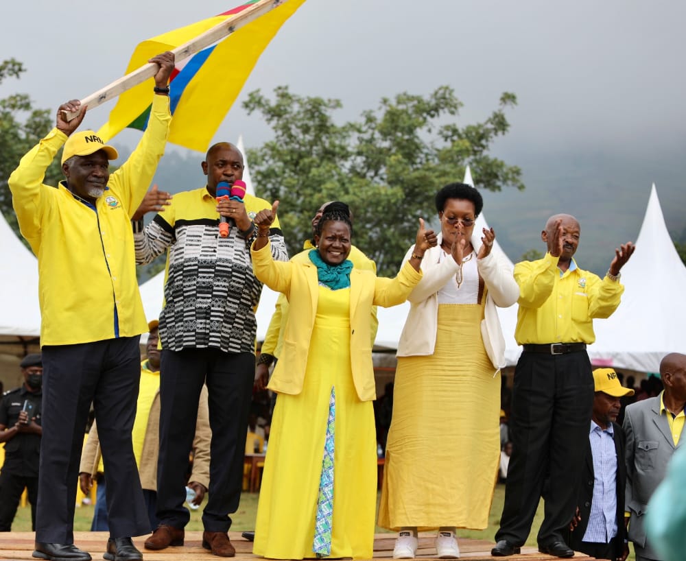 Kisoro NRM leaders  give party flag to Eddie Kwizera for forthcoming Bukimbiri by-election