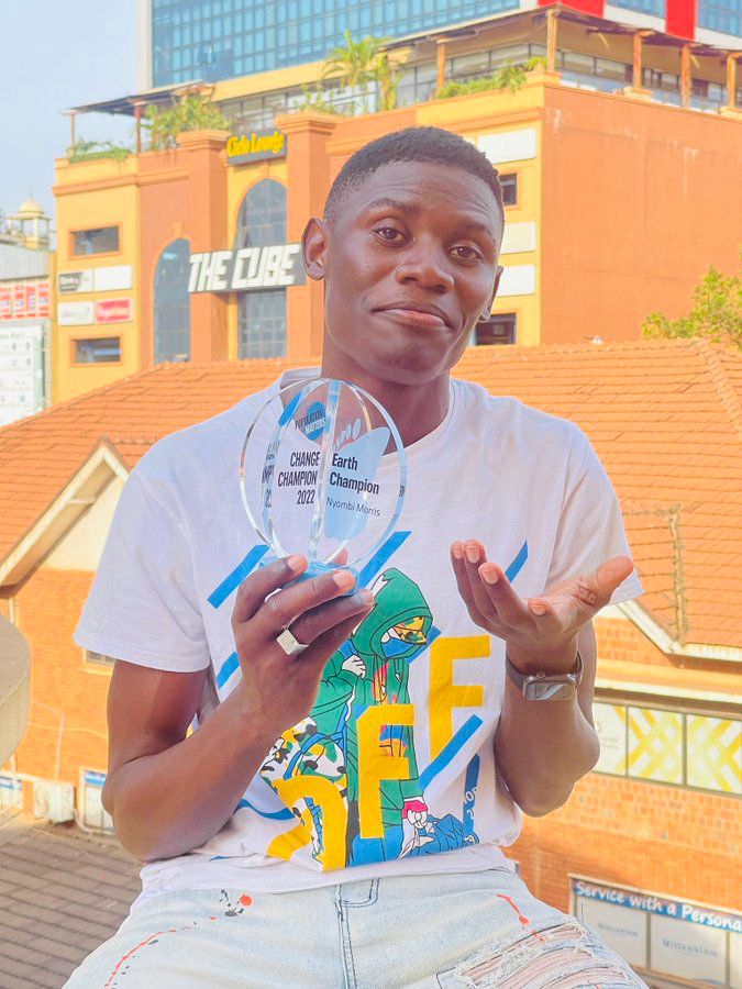 Activist Nyombi Morris honoured by UK-based charity for leading climate justice fight