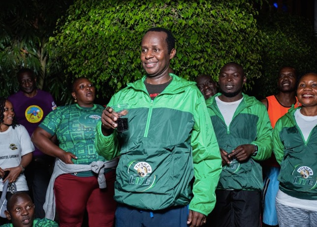 Prince Wasajja joins 120 hashers in training ahead of the Tusker Lite marathon