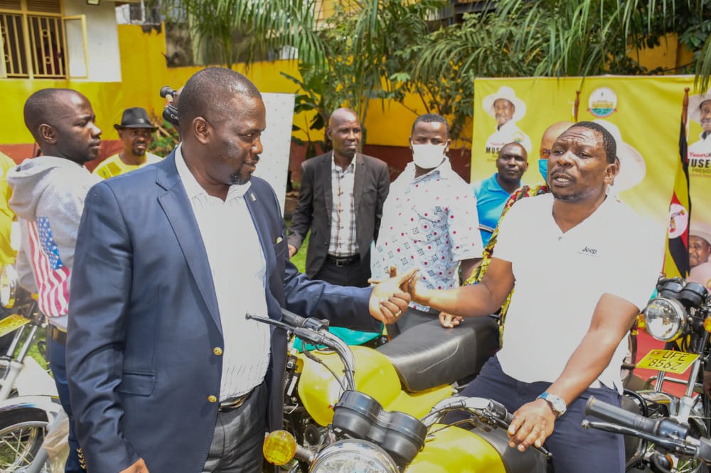 Kampala NRM chairpersons receive motorcycles