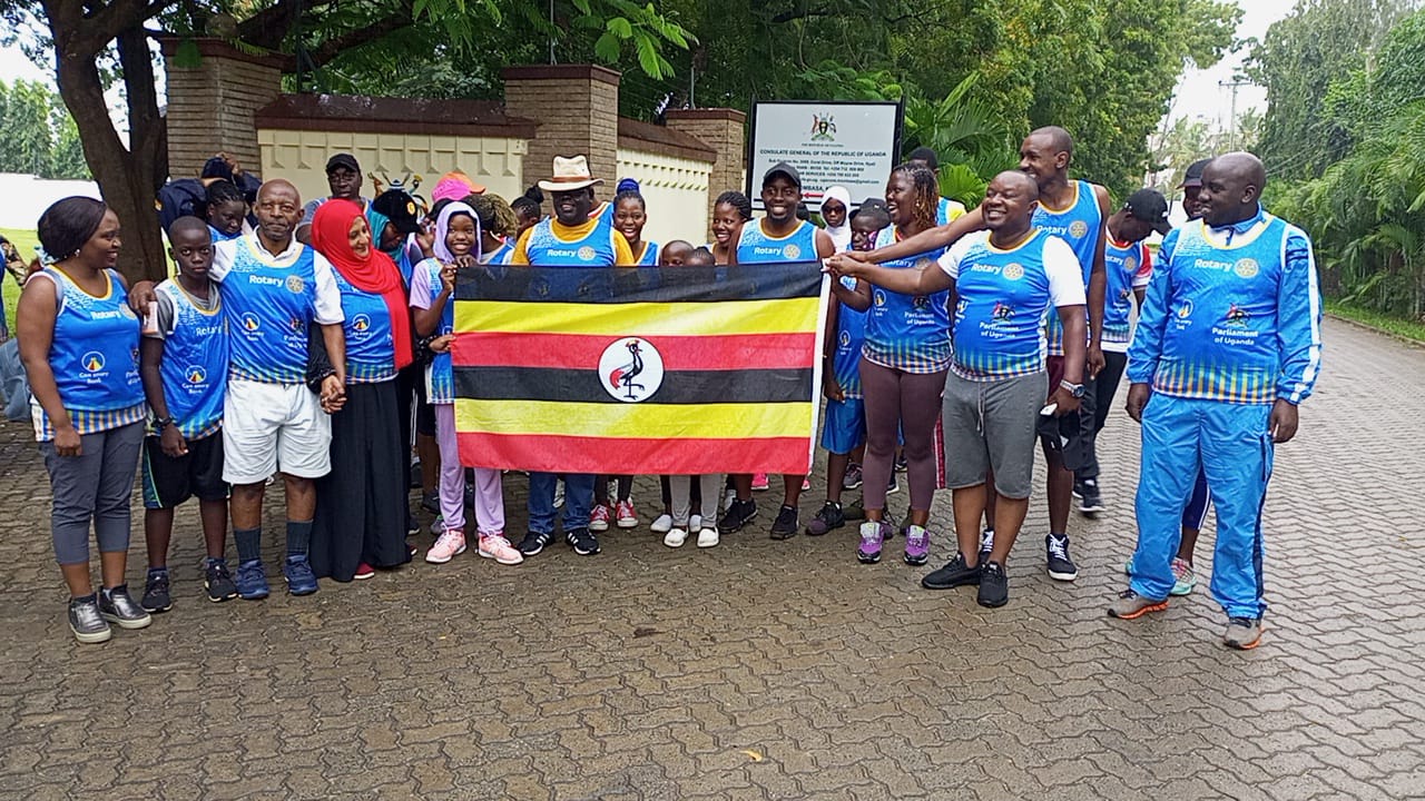 Ugandan Consulate in Mombasa participates in this year's Rotary cancer run